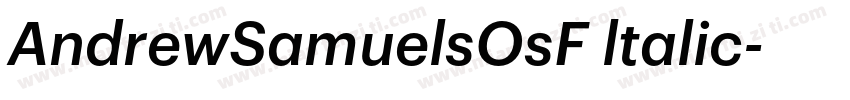 AndrewSamuelsOsF ltalic字体转换